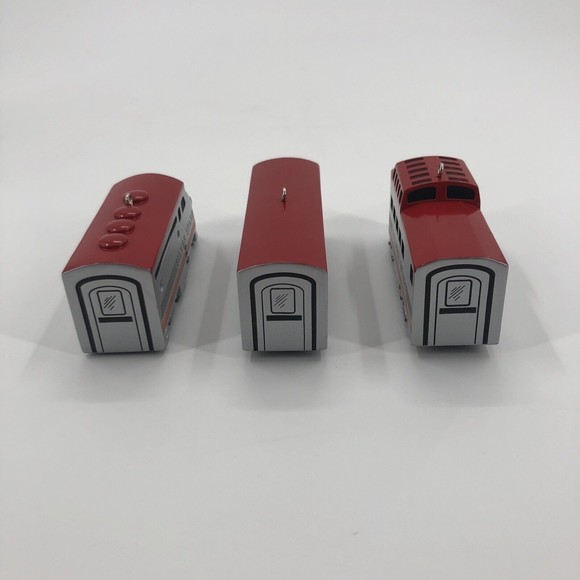 Hallmark Ornament Silver Star Streamliner Locomotive Train Cast Die Metal 1992 - Picture 4 of 16